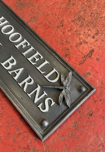 Butterfly or Drangonfly House Sign