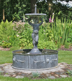 Cupid Boy Fountain with Regency Cistern